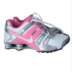 EUC Size 8 - Nike Shox Classic 2 White Silver Pink Women's